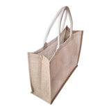 Jute Grocery Shopping Tote- White (6970483310771)