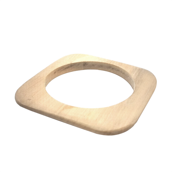 Natural Wood Squoval Bangle - Red Wood (7290408304819)