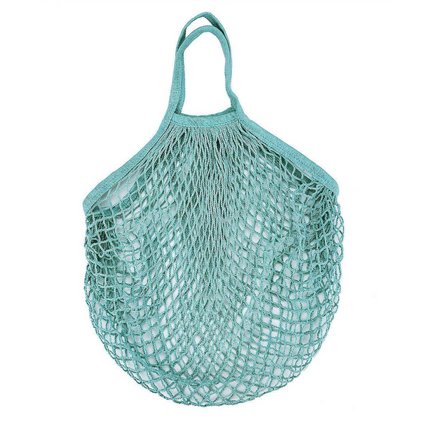 Organic Cotton - Grocery Net Bags Organic - Turquoise (6982158221491)