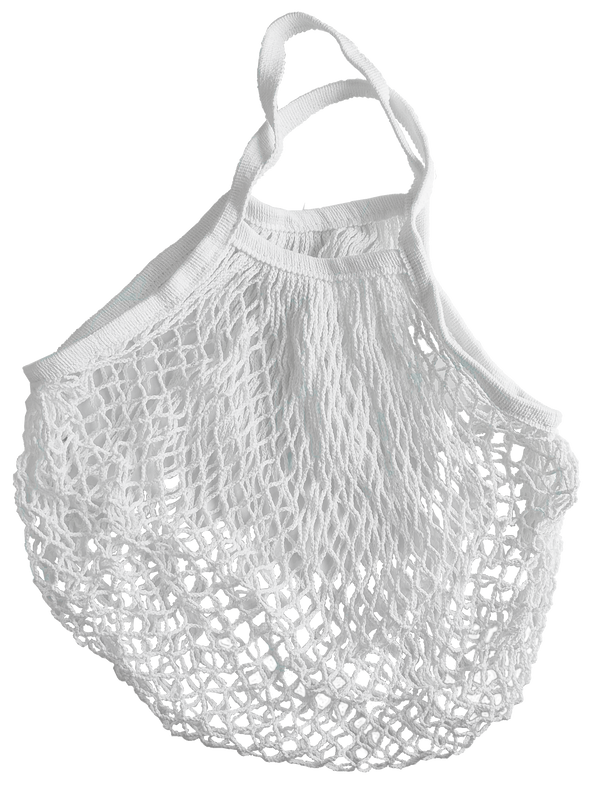 Organic Cotton - Grocery Net Bags Organic - Short Handles - Pine Tree Green (7286528508083)