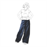 Wide Leg Jeans in Organic Cotton - Indigo (7292337782963)